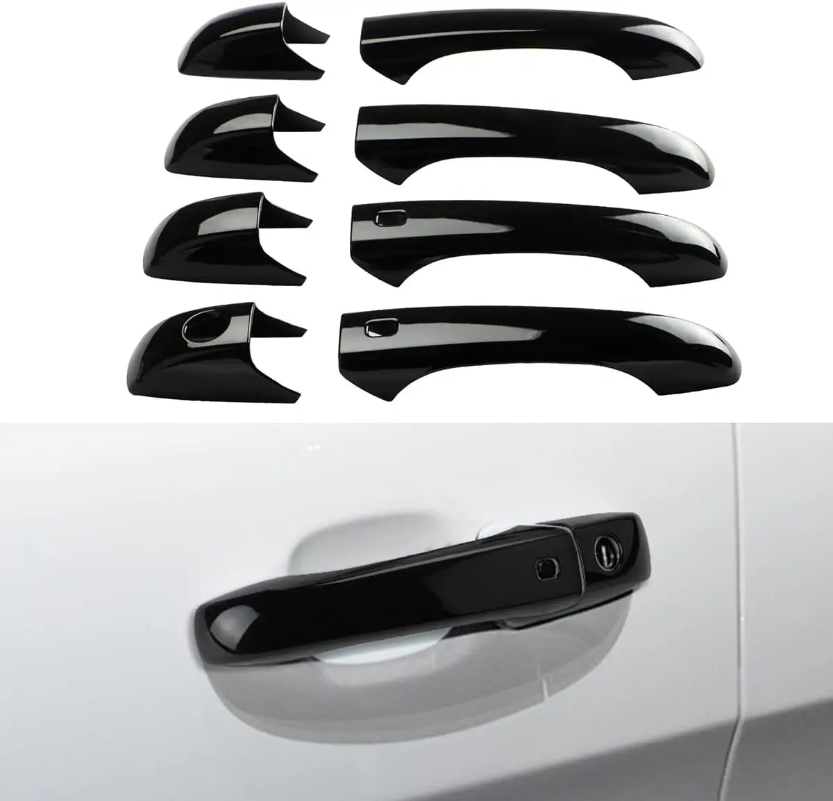Door Handle Cover with Smart Key Holes Compatible with Grand Cherokee 2011-2021 & Durango 2011-2022 Protector Trim
Door Handle Cover with Smart Key Holes Compatible with Grand Cherokee 2011-2021 & Durango 2011-2022 Protector Trim