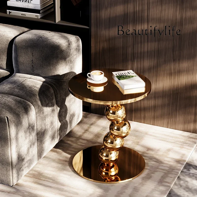 Modern simple living room movable sofa side few light luxury small coffee table wabi sandy wind creative floor sofa side cabinet
Modern simple living room movable sofa side few light luxury small coffee table wabi sandy wind creative floor sofa side cabinet