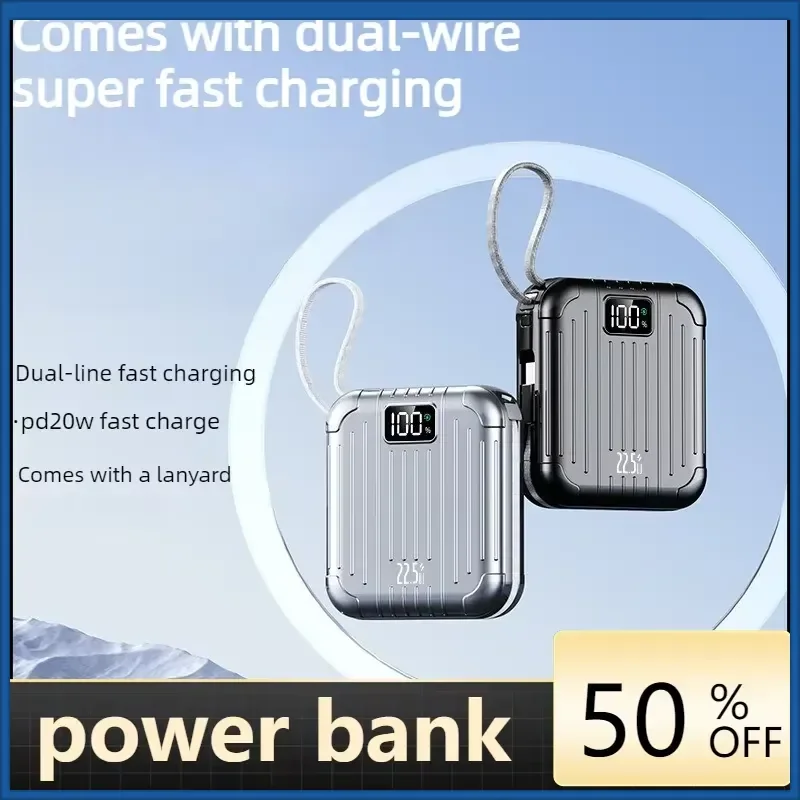 22.5W Power Bank 10000mah 20000mah for Huawei Samsung Xiaomi IPhone Powerbank
22.5W Power Bank 10000mah 20000mah for Huawei Samsung Xiaomi IPhone Powerbank