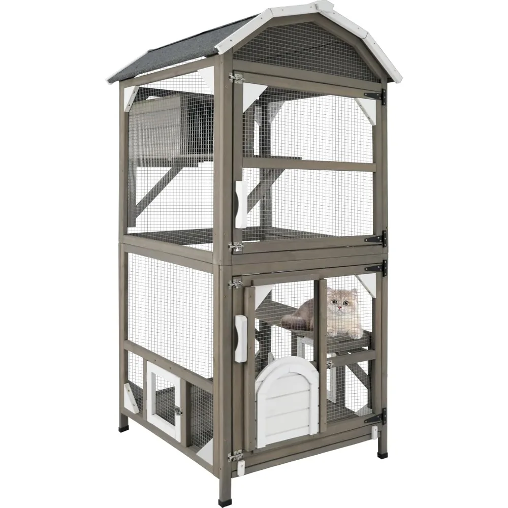 Catio Cat House Outdoor Cat Enclosure Window Large Cat Cage Indoor Outdoor with Multiple Platforms Waterproof Roof and Resting B
Catio Cat House Outdoor Cat Enclosure Window Large Cat Cage Indoor Outdoor with Multiple Platforms Waterproof Roof and Resting B