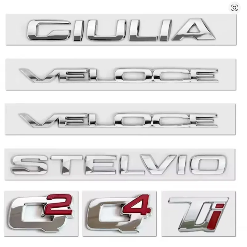 Hub Caps Q2 Q4 Giulia Giulietta Stelvio Veloce Ti Badge Emblem Car Stickers For Alfa Romeo Rear Boot Refit Trunk Label Logo Acce
Hub Caps Q2 Q4 Giulia Giulietta Stelvio Veloce Ti Badge Emblem Car Stickers For Alfa Romeo Rear Boot Refit Trunk Label Logo Acce