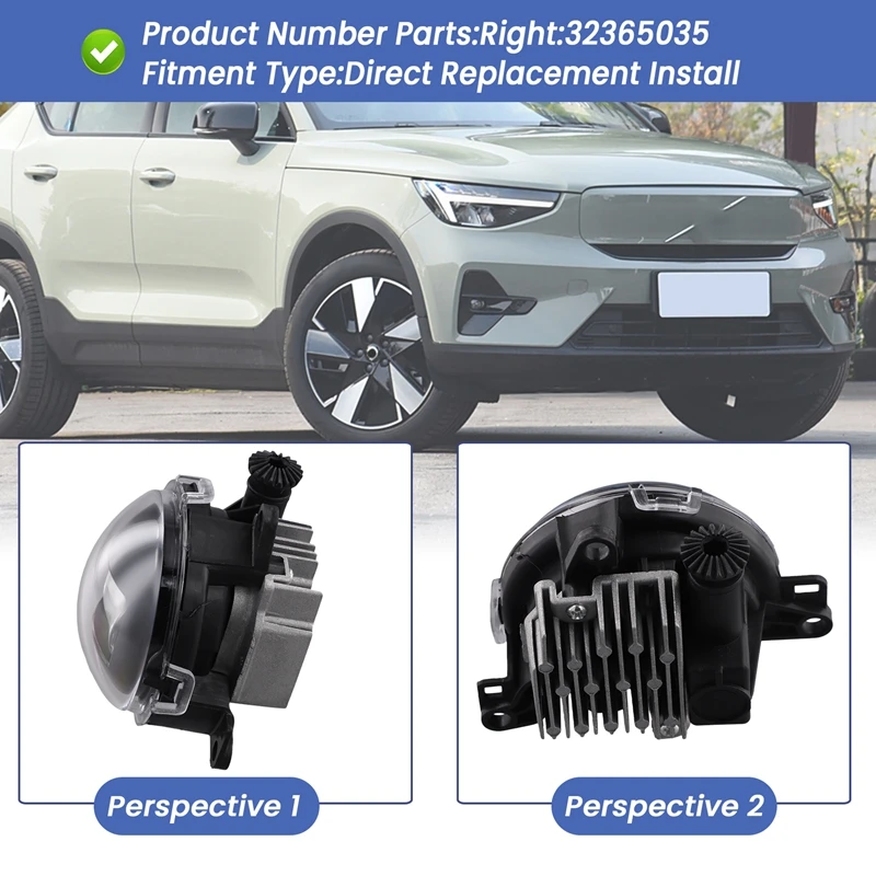Передний бампер автомобиля, противотуманная фара для Volvo S90 V90 2021-2024 XC40 C40, автомобильная противотуманная фара в сборе
Передний бампер автомобиля, противотуманная фара для Volvo S90 V90 2021-2024 XC40 C40, автомобильная противотуманная фара в сборе