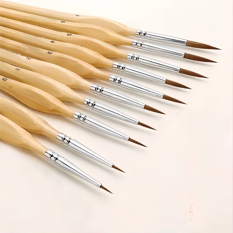 10-piece Set Round Stalk Nylon Filament Watercolor Oil Acrylic Round Point Outline Sketching Painting Brushes
10-piece Set Round Stalk Nylon Filament Watercolor Oil Acrylic Round Point Outline Sketching Painting Brushes