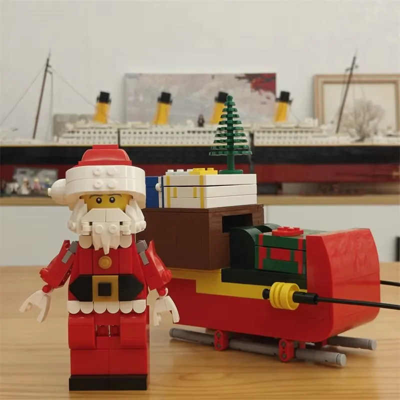 С коробкой MOC SY1259 1099 шт. модель Санта-Клауса строительные блоки кирпичи сборка игрушек день рождения сотрудник рождественские подарки 4002018 
С коробкой MOC SY1259 1099 шт. модель Санта-Клауса строительные блоки кирпичи сборка игрушек день рождения сотрудник рождественские подарки 4002018
