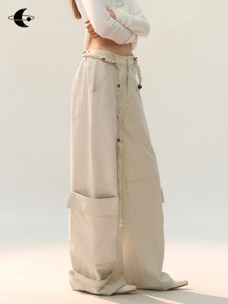Genetic【Vegetable Weave Resin】2026 New Wide Leg Pants Washed Belt Woven Workwear Trousers Casual High Waist Polyester Fiber
Genetic【Vegetable Weave Resin】2026 New Wide Leg Pants Washed Belt Woven Workwear Trousers Casual High Waist Polyester Fiber