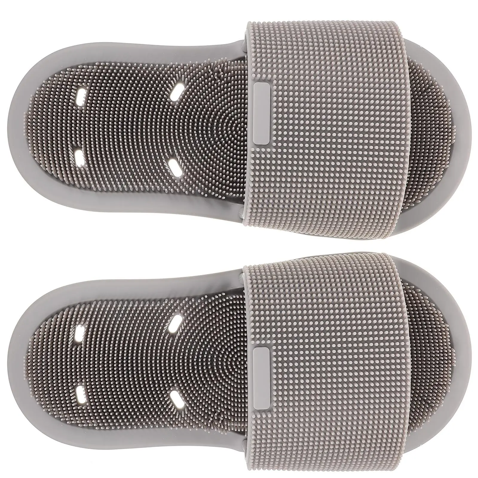 Silicone Foot Wash Slippers Grey Pair Shower Scrubber Anti Slip Massage Cleaning Bristle Soft Bath Home Bedroom Balcony Pool
Silicone Foot Wash Slippers Grey Pair Shower Scrubber Anti Slip Massage Cleaning Bristle Soft Bath Home Bedroom Balcony Pool