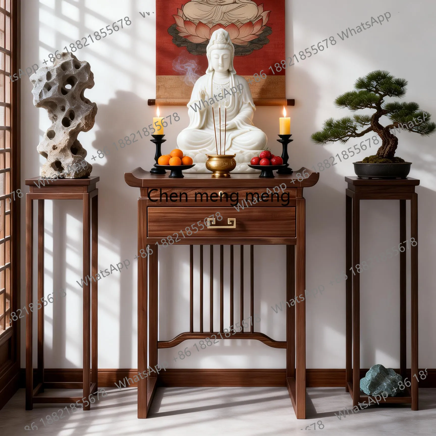 New Chinese-style solid wood Buddhist niches for home use, modern simple shrine cabinets and Buddhist halls for use
New Chinese-style solid wood Buddhist niches for home use, modern simple shrine cabinets and Buddhist halls for use