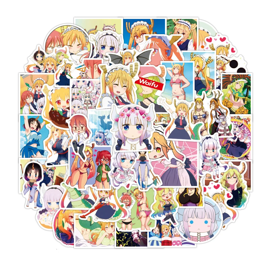 10/30/50pcs Anime Miss Kobayashi's Dragon Maid Stickers Tohru KannaKamui Cartoon Decal Notebook Skateboard Bike Cute Sticker Toy
10/30/50pcs Anime Miss Kobayashi's Dragon Maid Stickers Tohru KannaKamui Cartoon Decal Notebook Skateboard Bike Cute Sticker Toy