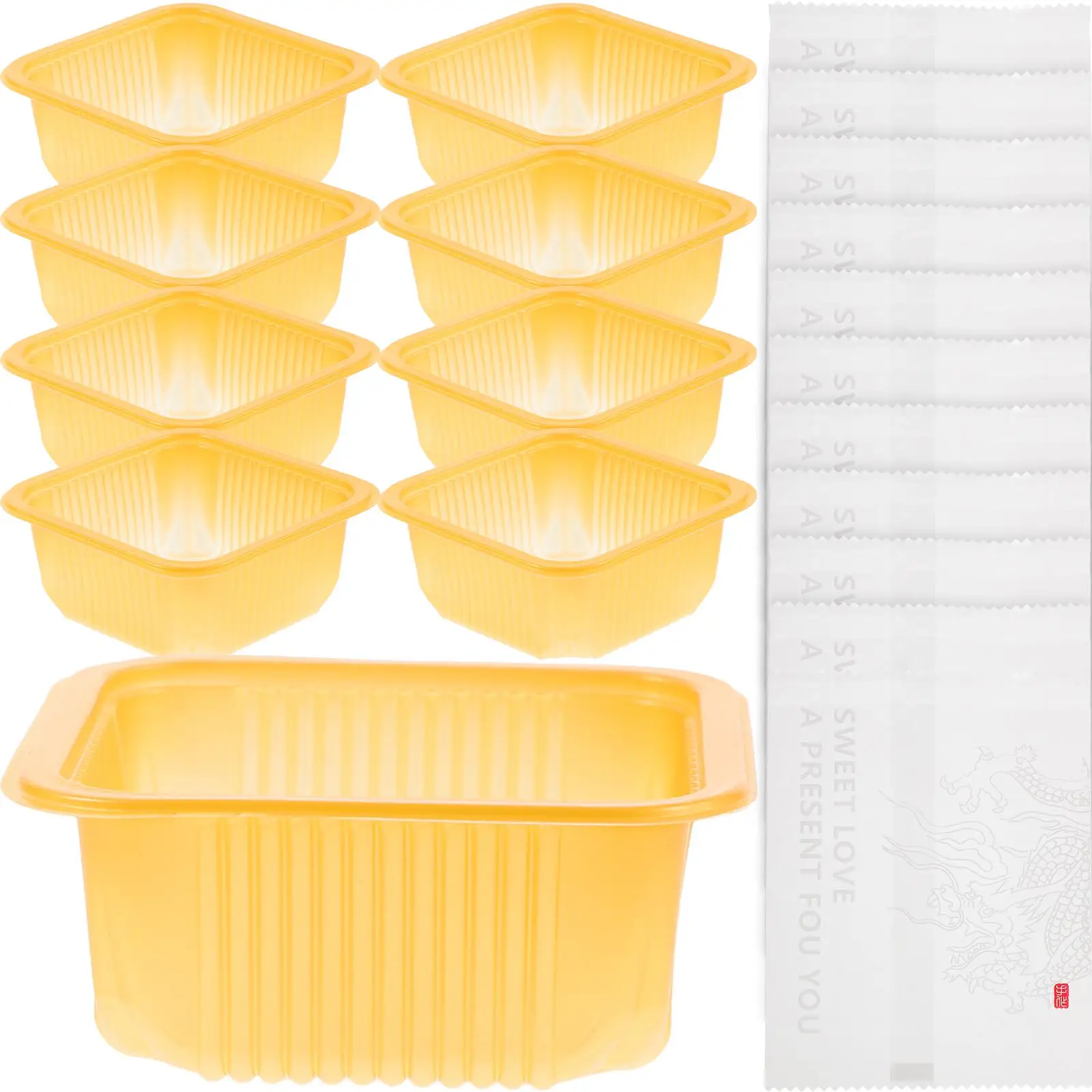 1 set Moon Cake Bag 9x11.5 Dragon Design Yellow Tray Dessert Shop Home Party Baking Food Storage Container PlasticCakeBox
1 set Moon Cake Bag 9x11.5 Dragon Design Yellow Tray Dessert Shop Home Party Baking Food Storage Container PlasticCakeBox