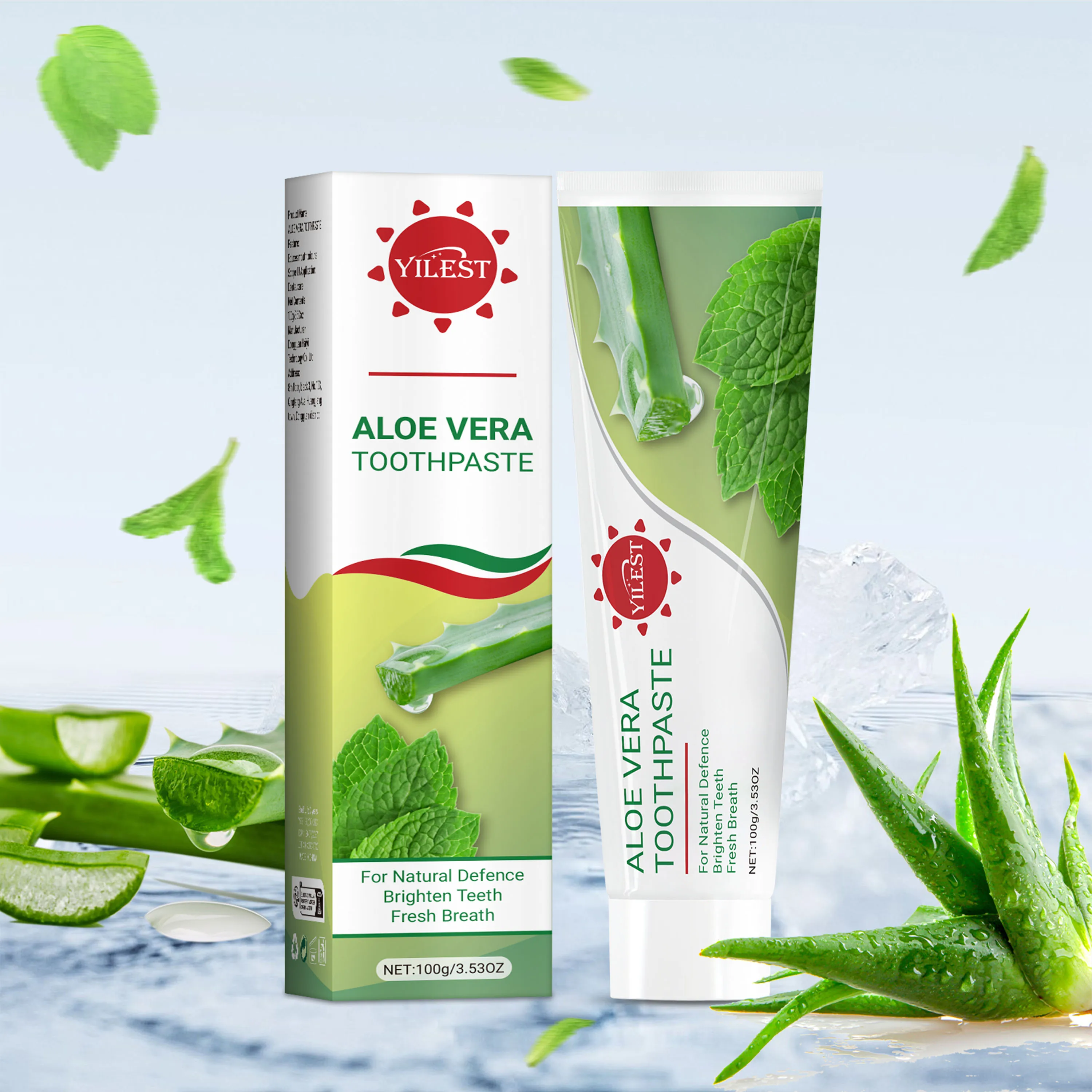 YILEST Aloe Vera Toothpaste for Fresh Breath & Teeth Whitening – 100g Daily Use with Peppermint & Glycerin Fits for Oral Care
YILEST Aloe Vera Toothpaste for Fresh Breath & Teeth Whitening – 100g Daily Use with Peppermint & Glycerin Fits for Oral Care