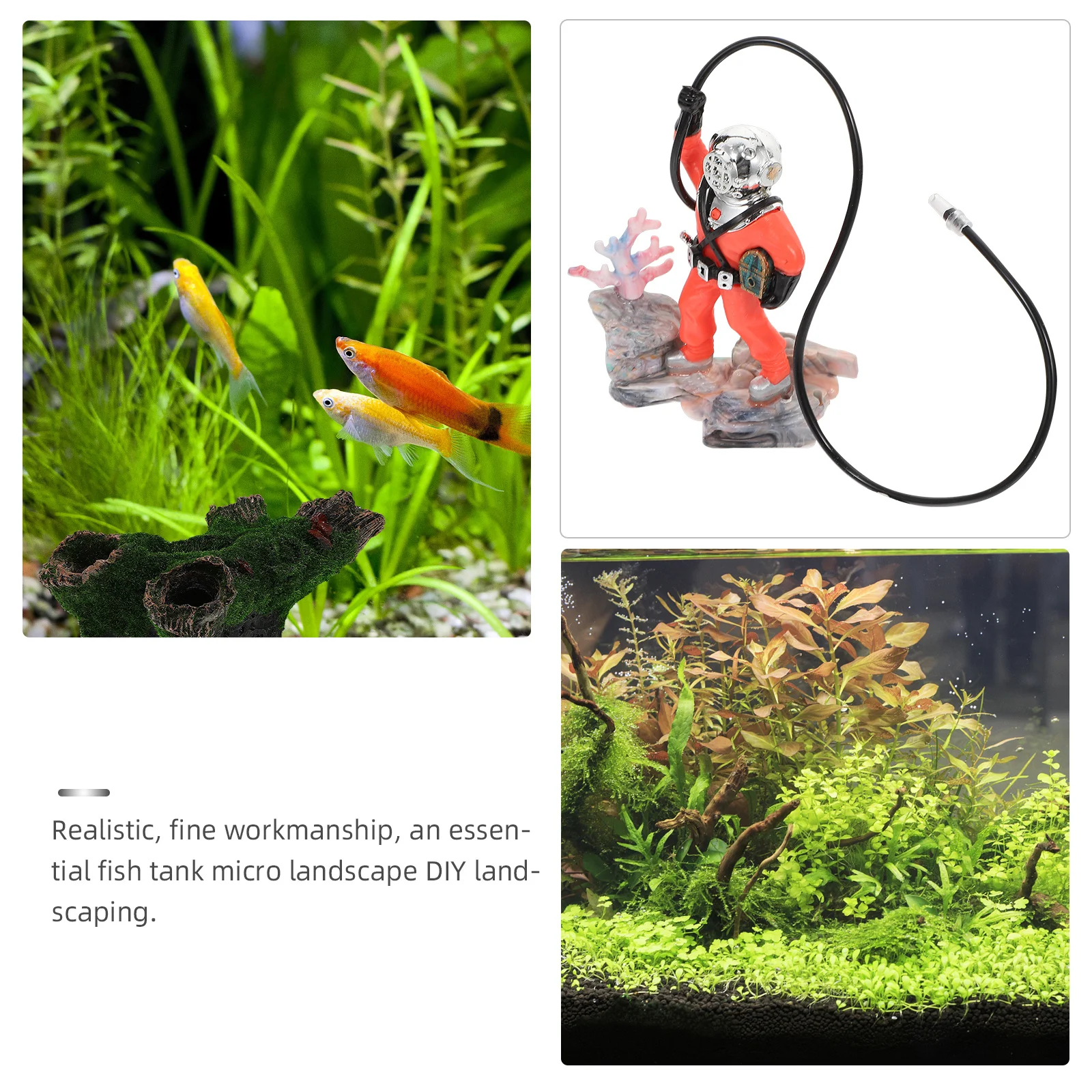 Aquarium Diver Decoration Treasure Seeking Diver With Hose Aerating For Fish Tank Bubbling Ornament Pet Supplies
Aquarium Diver Decoration Treasure Seeking Diver With Hose Aerating For Fish Tank Bubbling Ornament Pet Supplies