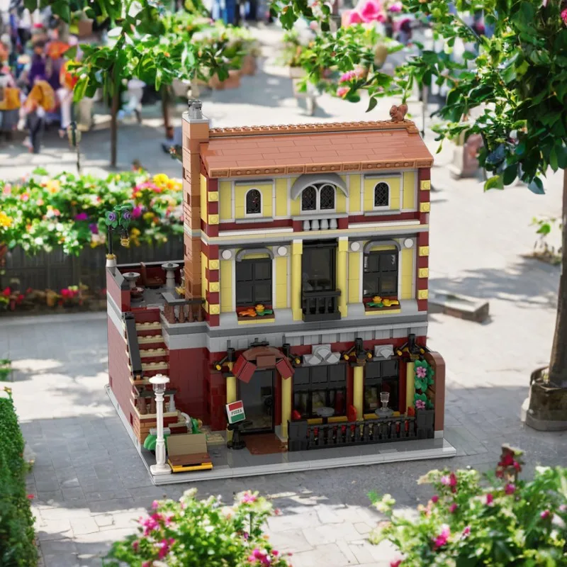 2391 шт. Изготовленное на заказ строительство пиццерии MOC — идеально подходит для городской макета, реалистичные модульные строительные блоки.
2391 шт. Изготовленное на заказ строительство пиццерии MOC — идеально подходит для городской макета, реалистичные модульные строительные блоки.