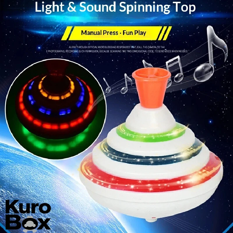 Large Spinning Top Manual Press Colorful Flashing Lights Musical Drifting Interactive Educational Toy With Sound Effects
Large Spinning Top Manual Press Colorful Flashing Lights Musical Drifting Interactive Educational Toy With Sound Effects