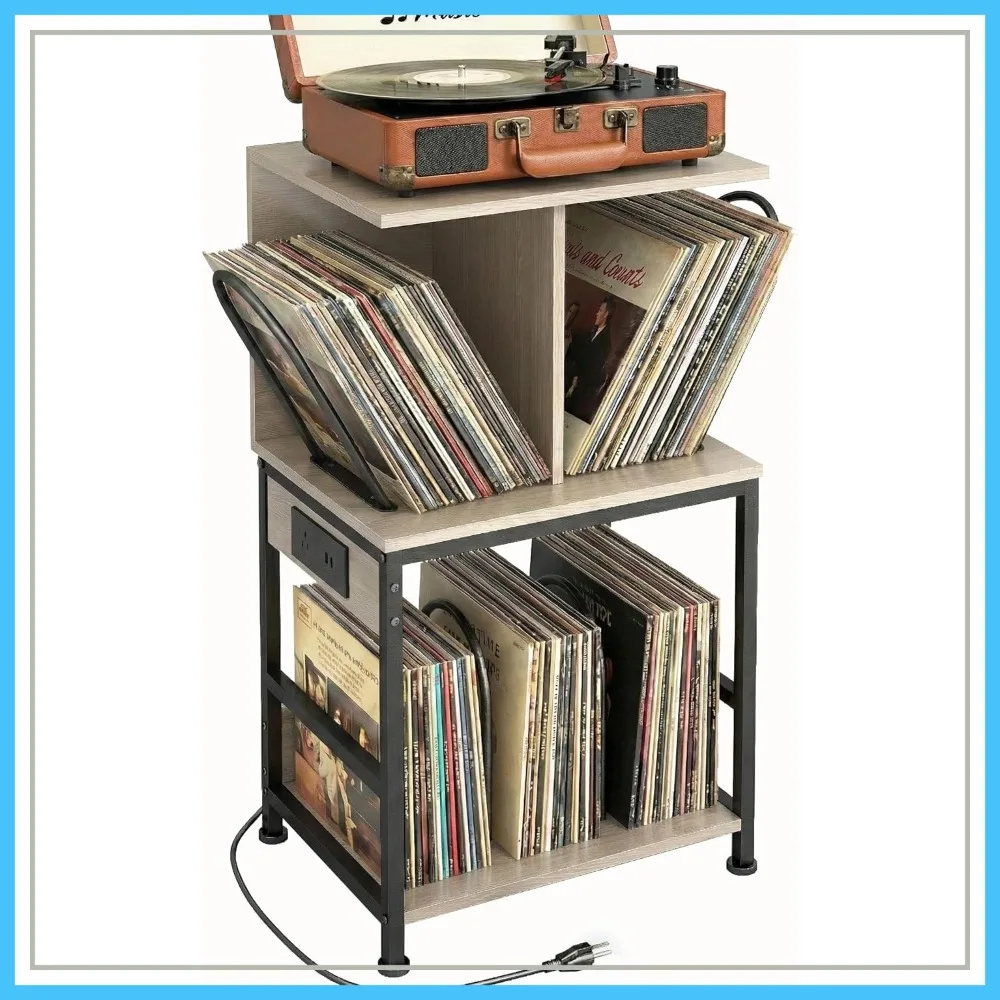 Record Player Stand with Vinyl Storage, Large Table Holds 180 Albums, Multi-Functional Side Table with USB Charger for Living Room Bedroom
Record Player Stand with Vinyl Storage, Large Table Holds 180 Albums, Multi-Functional Side Table with USB Charger for Living Room Bedroom