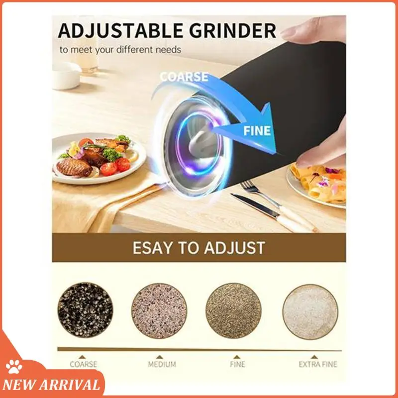 Rechargeable Salt And Pepper Grinder Set Electric Gravitys Electric Salt&Pepper Grinder Adjustable Coarseness LED Light
Rechargeable Salt And Pepper Grinder Set Electric Gravitys Electric Salt&Pepper Grinder Adjustable Coarseness LED Light