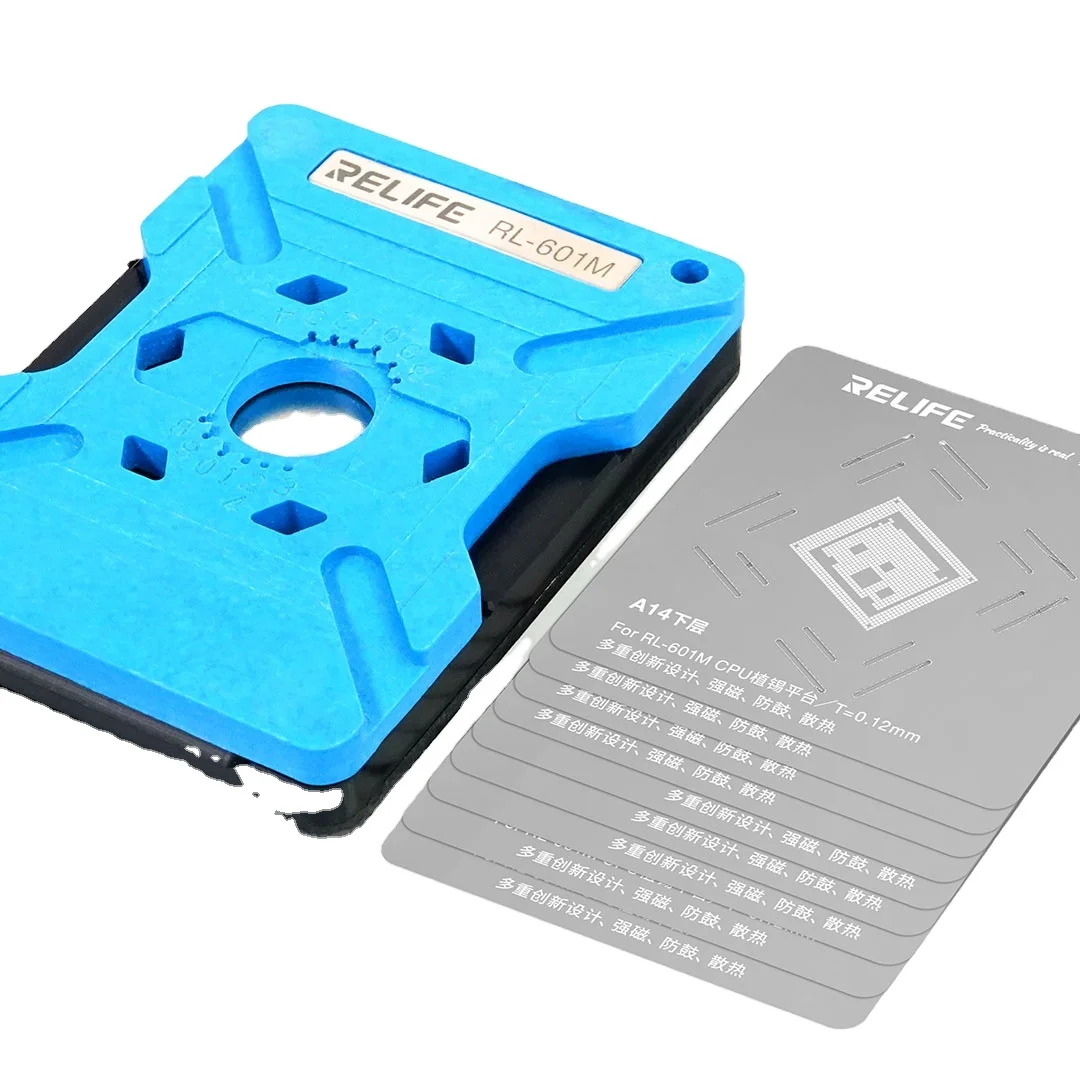 Relife RL-601M CPU Tin Plat Form 8 in 1 Plating Set for Iphone 6-13 Series A8-A15 Cpu Phone Repair Tools Tin Platform
Relife RL-601M CPU Tin Plat Form 8 in 1 Plating Set for Iphone 6-13 Series A8-A15 Cpu Phone Repair Tools Tin Platform