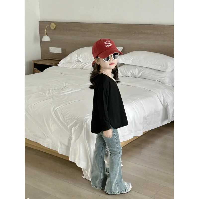 Children's Jeans2024Spring New Children Split Flared Pants Girls' Fashionable Outer Wear Fashionable Trousers
Children's Jeans2024Spring New Children Split Flared Pants Girls' Fashionable Outer Wear Fashionable Trousers