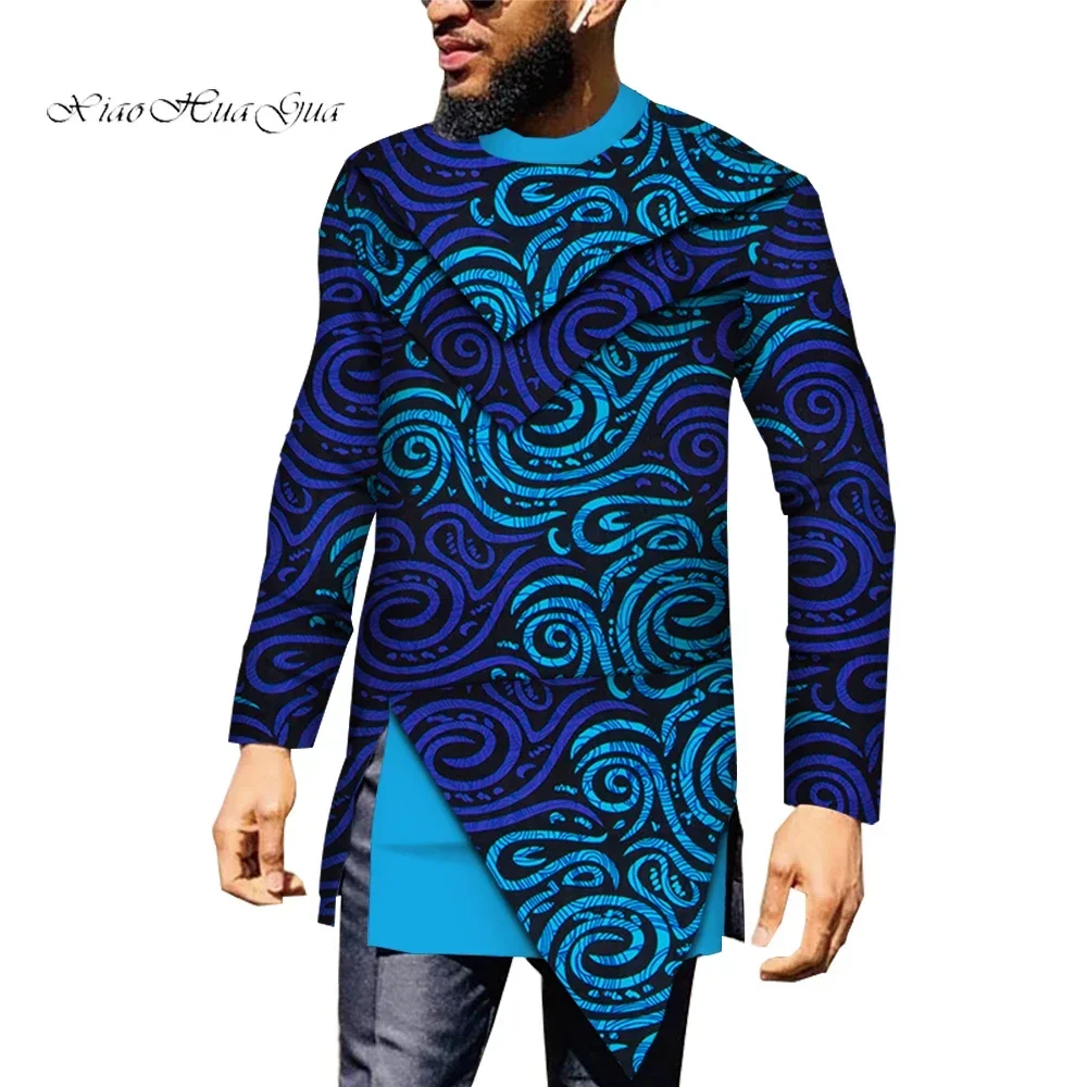 Casual Men African Clothing Dashiki Shirt Patchwork African Print Shirt Tops Bazin Riche Traditional African Clothing WYN889
Casual Men African Clothing Dashiki Shirt Patchwork African Print Shirt Tops Bazin Riche Traditional African Clothing WYN889