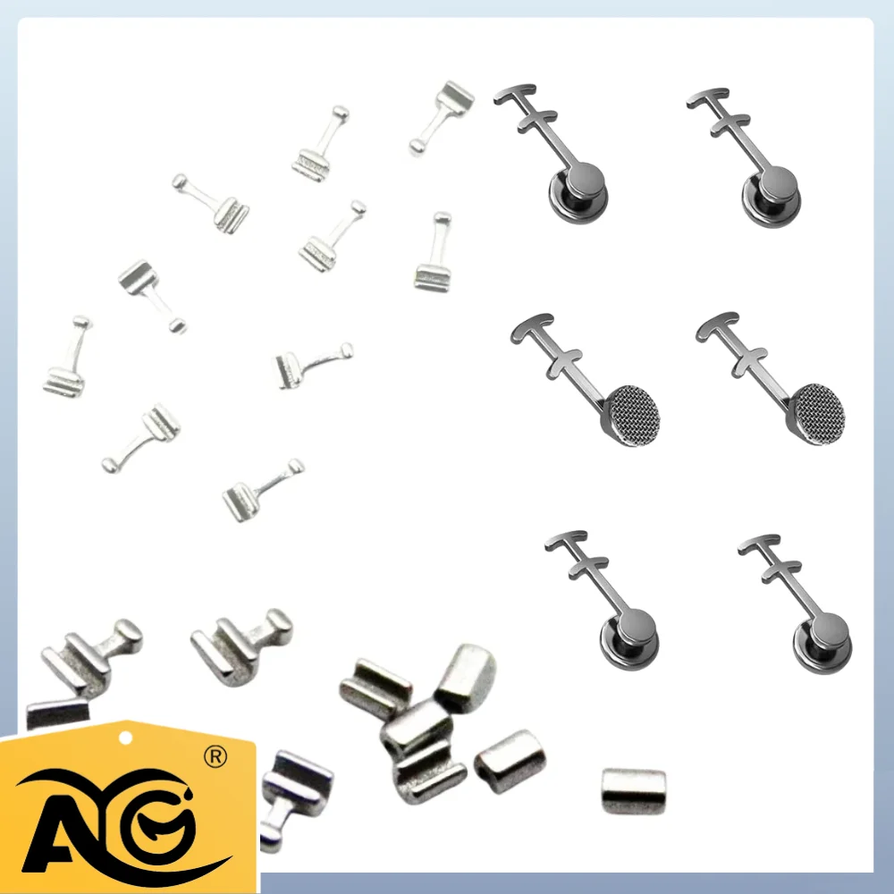 AG 10pcs/Pack Dental Orthodontic Lingual Button Bottom Bondable Metal Tongue Side Buckle Dental Orthodontic Crimpable Hooks
AG 10pcs/Pack Dental Orthodontic Lingual Button Bottom Bondable Metal Tongue Side Buckle Dental Orthodontic Crimpable Hooks