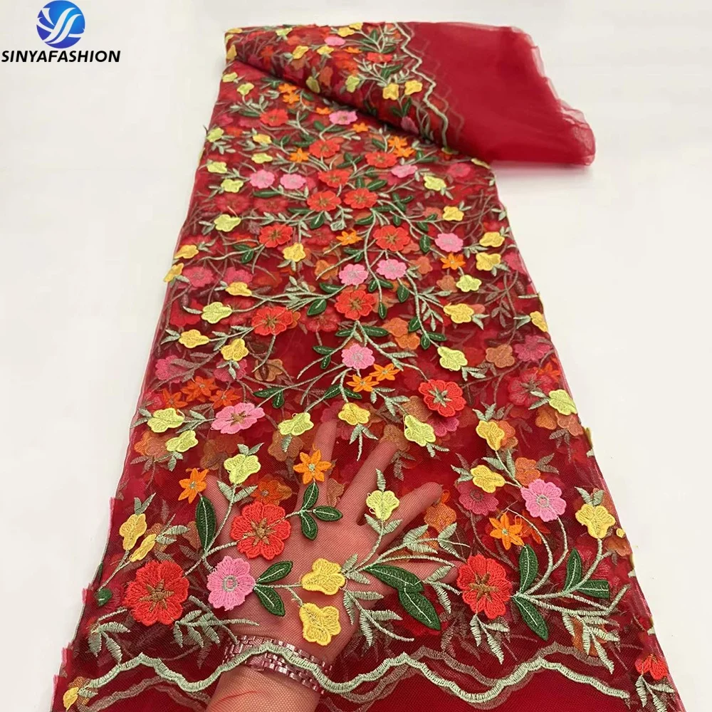 Sinya African 3D Floral French Tulle Lace Fabric 2025 High Quality Colorful Embroidery Flowers Wholesale Lace
Sinya African 3D Floral French Tulle Lace Fabric 2025 High Quality Colorful Embroidery Flowers Wholesale Lace