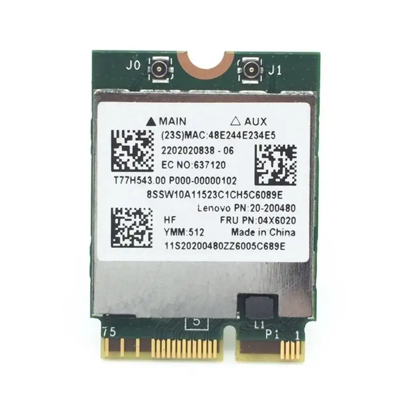 Беспроводная Wi-Fi карта IPX1 1200 Мбит/с 802.11ac 2 + BT4.0 IPX1 BCM94352Z сетевой адаптер Прямая поставка
Беспроводная Wi-Fi карта IPX1 1200 Мбит/с 802.11ac 2 + BT4.0 IPX1 BCM94352Z сетевой адаптер Прямая поставка