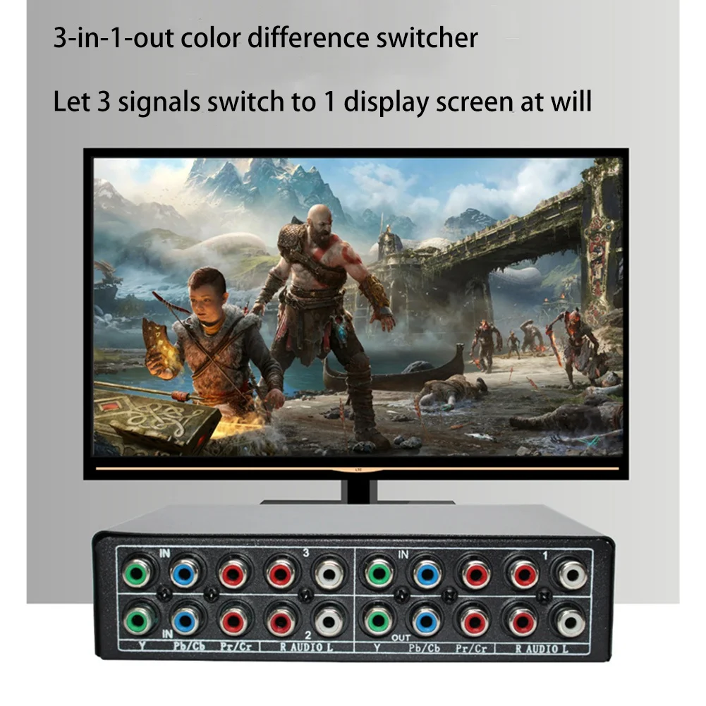 3-позиционный RGB-компонентный AV-переключатель Видео-аудиопереключатель для телевизора 360 Wii DVD_BSH
3-позиционный RGB-компонентный AV-переключатель Видео-аудиопереключатель для телевизора 360 Wii DVD_BSH