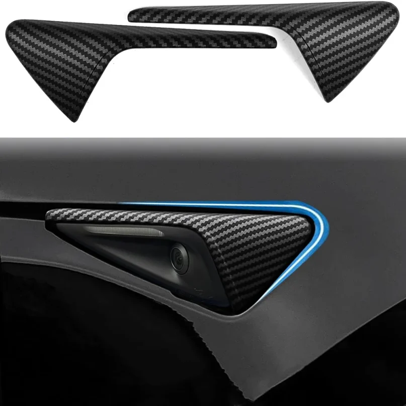 For Tesla Model 3 Y 2024 2025 Side Camera Protection Cover Fender Car Modification Accessories Matte Carbon Fiber Pattern Trim
For Tesla Model 3 Y 2024 2025 Side Camera Protection Cover Fender Car Modification Accessories Matte Carbon Fiber Pattern Trim