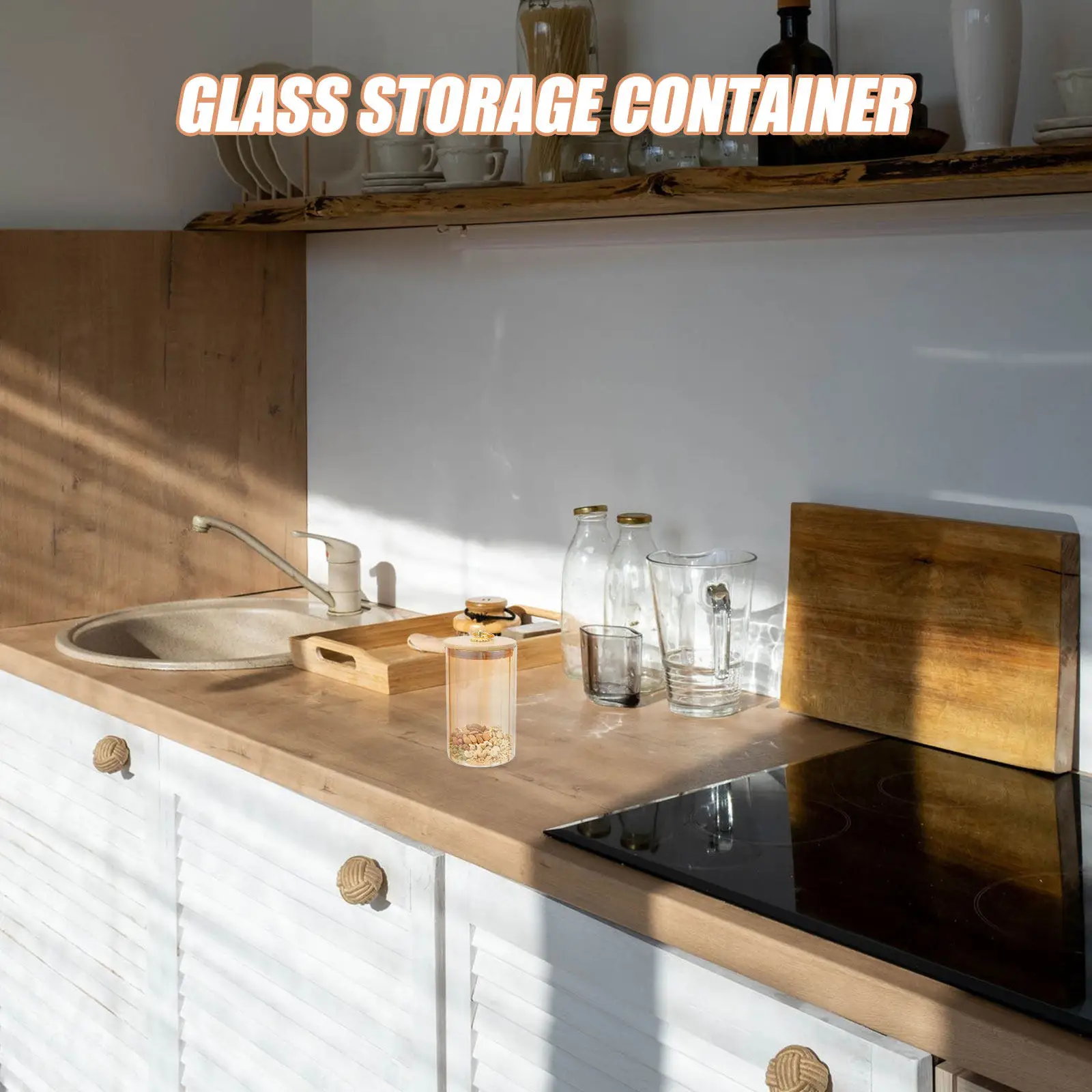 3Pcs Airtight Glass Storage Jars Vintage Pantry Containers Wood Lid Silicone Seal for Cereals Snacks Coffee Sugar Tea
3Pcs Airtight Glass Storage Jars Vintage Pantry Containers Wood Lid Silicone Seal for Cereals Snacks Coffee Sugar Tea