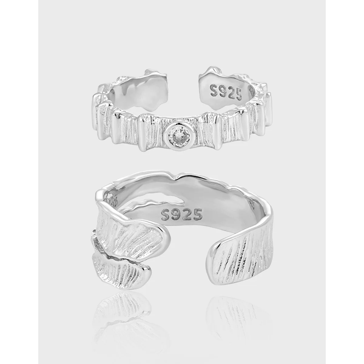 New Niche Personality Couple Ring Ins Cold Style Cool Texture Striped Diamond-set S925 Sterling Silver Ring
New Niche Personality Couple Ring Ins Cold Style Cool Texture Striped Diamond-set S925 Sterling Silver Ring