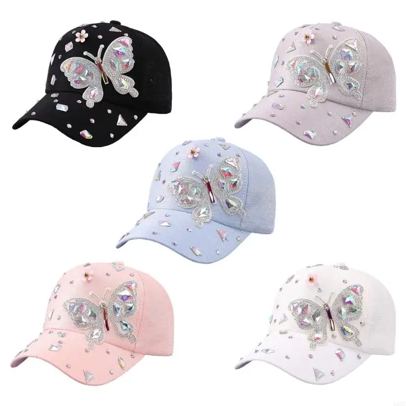 L5YC Fashionable Baseball Hat with Shining Rhinestones for Women Outdoor Activity Sport Accessories Sunproof Headpiece
L5YC Fashionable Baseball Hat with Shining Rhinestones for Women Outdoor Activity Sport Accessories Sunproof Headpiece