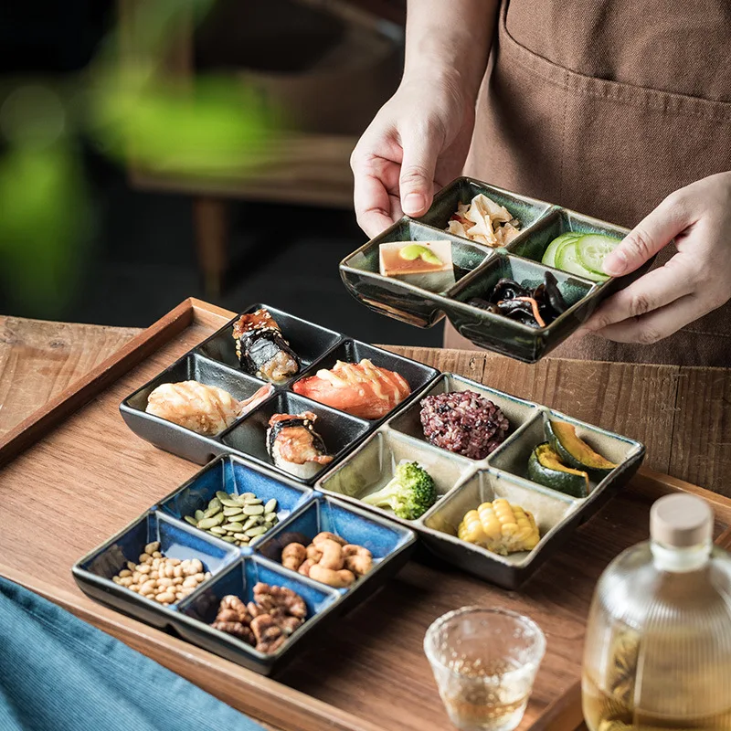 Japanese-Style Four-Grid Seasoning Dish Ceramic Square Hot Pot Platter Suit Dish Barbecue Sauce
Japanese-Style Four-Grid Seasoning Dish Ceramic Square Hot Pot Platter Suit Dish Barbecue Sauce