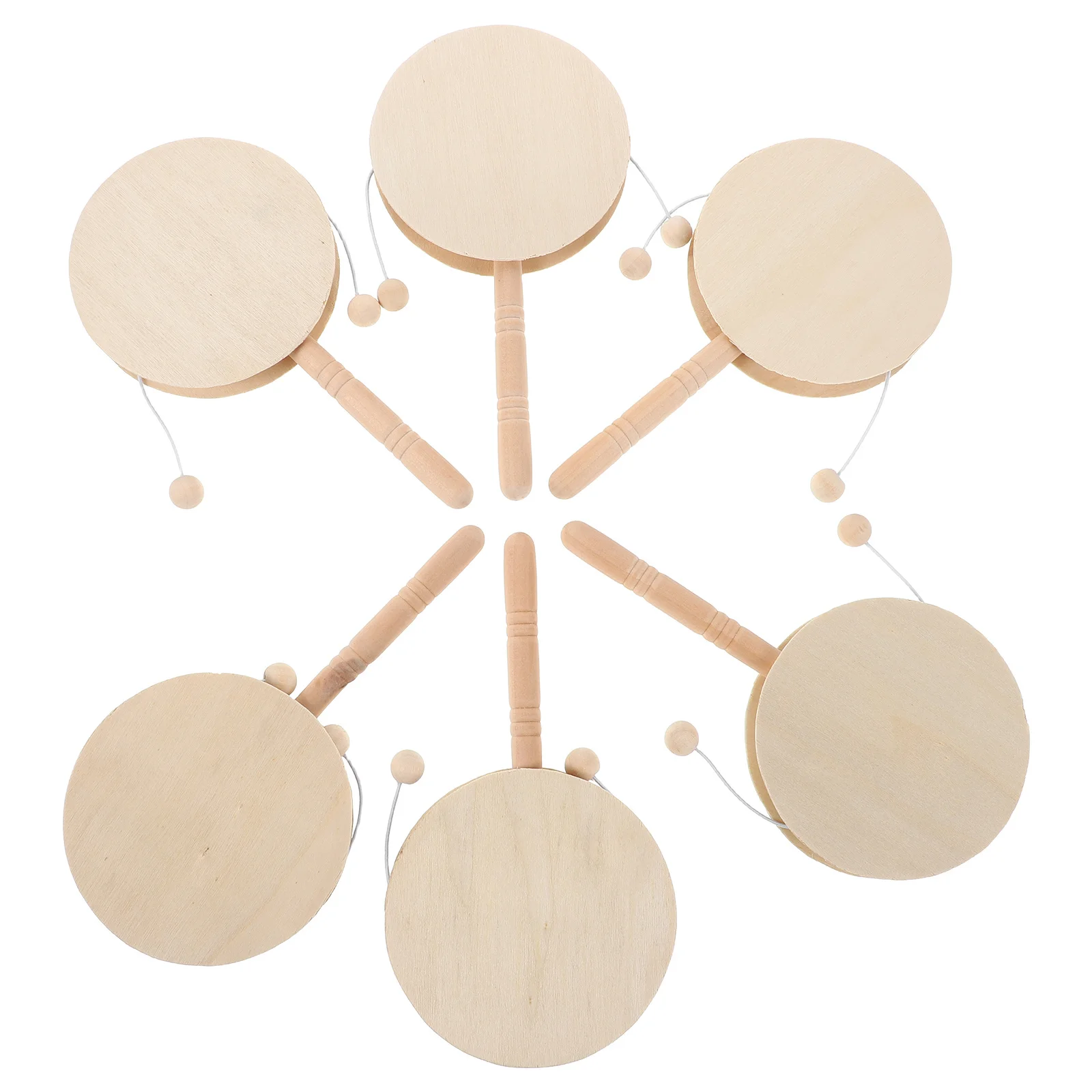 6Pcs Unpainted Wood Rattle-Drum DIY Activity Set Wooden Percussion Instrument for Family Bonding 17cmx9.4cm
6Pcs Unpainted Wood Rattle-Drum DIY Activity Set Wooden Percussion Instrument for Family Bonding 17cmx9.4cm