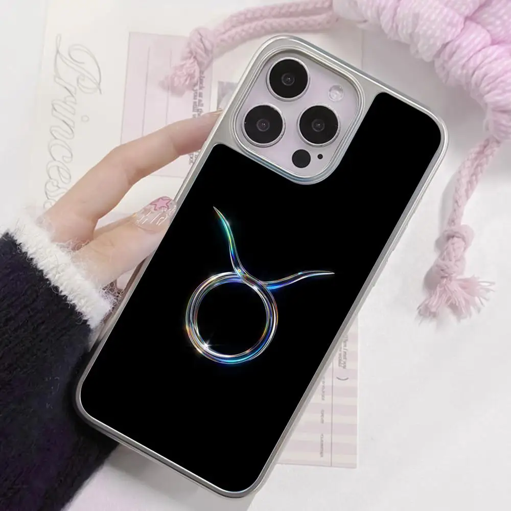 Zodiac Sign Taurus Phone Case for iPhone 17 16 15 14 13 12 11 Air Pro Max Plus Electroplated Silver Cover
Zodiac Sign Taurus Phone Case for iPhone 17 16 15 14 13 12 11 Air Pro Max Plus Electroplated Silver Cover