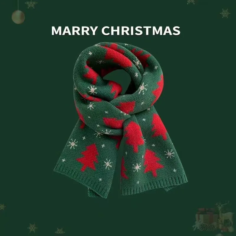 Red Scarf Refined Christmas Tree Knitted Scarf Woolen Scarf Elegant For Party Christmas Gift School
Red Scarf Refined Christmas Tree Knitted Scarf Woolen Scarf Elegant For Party Christmas Gift School