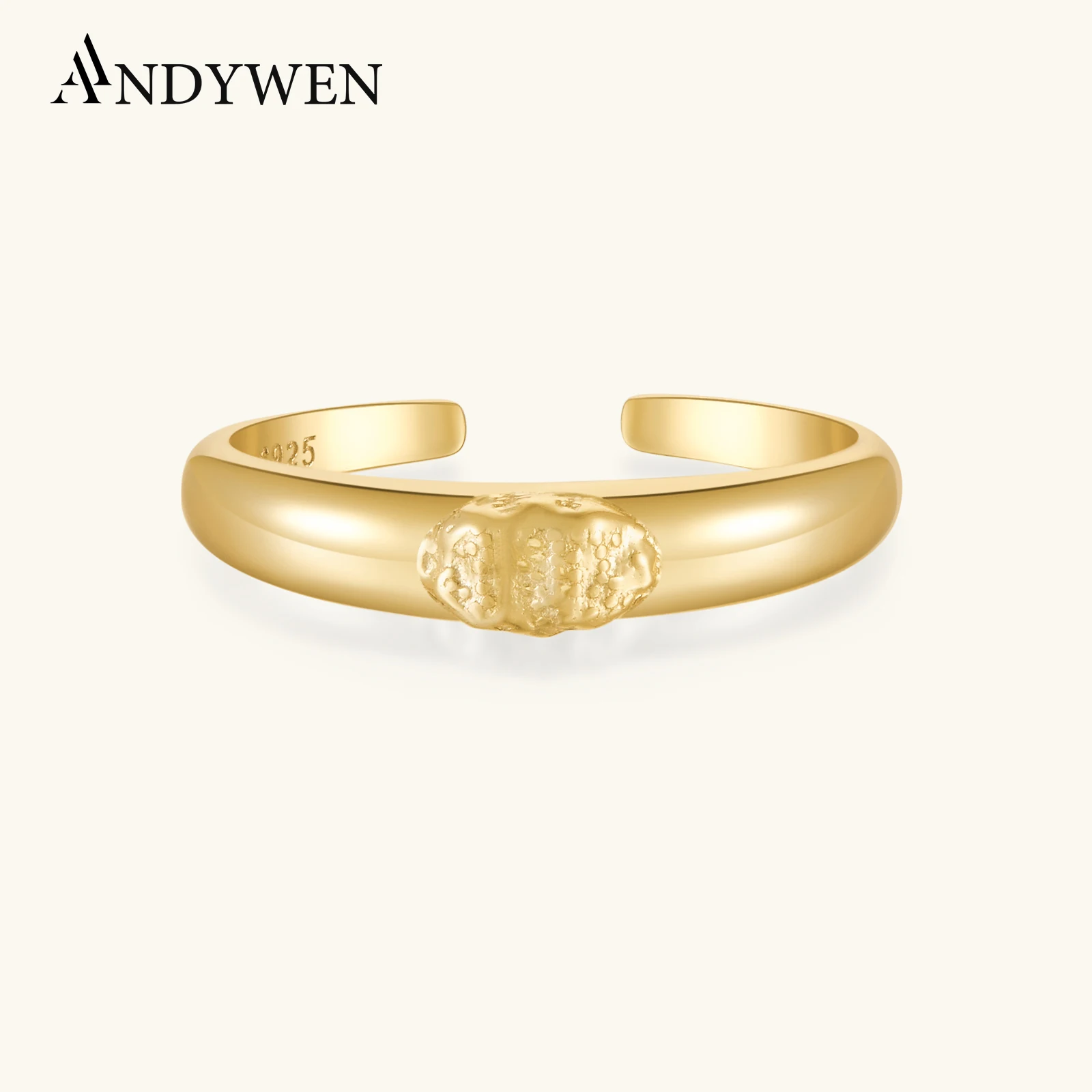 ANDYWEN Кольцо женское регулируемое из стерлингового серебра 925 пробы с геометрическим узором, изменяемого размера, 2026, роскошное, в стиле рок-панк, изысканное ювелирное украшение, подарок
ANDYWEN Кольцо женское регулируемое из стерлингового серебра 925 пробы с геометрическим узором, изменяемого размера, 2026, роскошное, в стиле рок-панк, изысканное ювелирное украшение, подарок