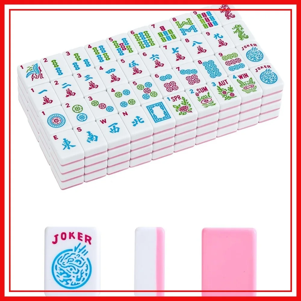1.2" American Mahjong Tile Set, 166 Tiles Pink Color (Tiles Only)
1.2" American Mahjong Tile Set, 166 Tiles Pink Color (Tiles Only)