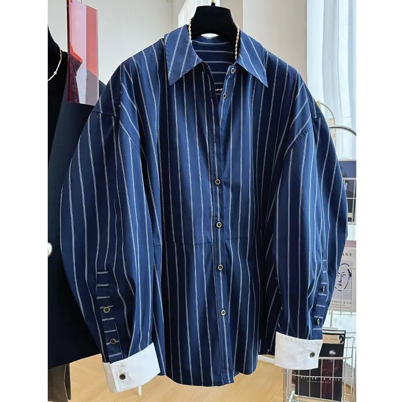 SuperAen Striped Long-sleeved Shirt for Women Comfortable 2026 Spring and Autumn New Single Breasted Casual Shirts
SuperAen Striped Long-sleeved Shirt for Women Comfortable 2026 Spring and Autumn New Single Breasted Casual Shirts
