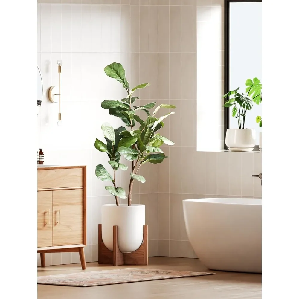 12-inch, ceramic large pot houseplant, housepot for office living room, cylindrical pot plant with drain hole and plug, white
12-inch, ceramic large pot houseplant, housepot for office living room, cylindrical pot plant with drain hole and plug, white