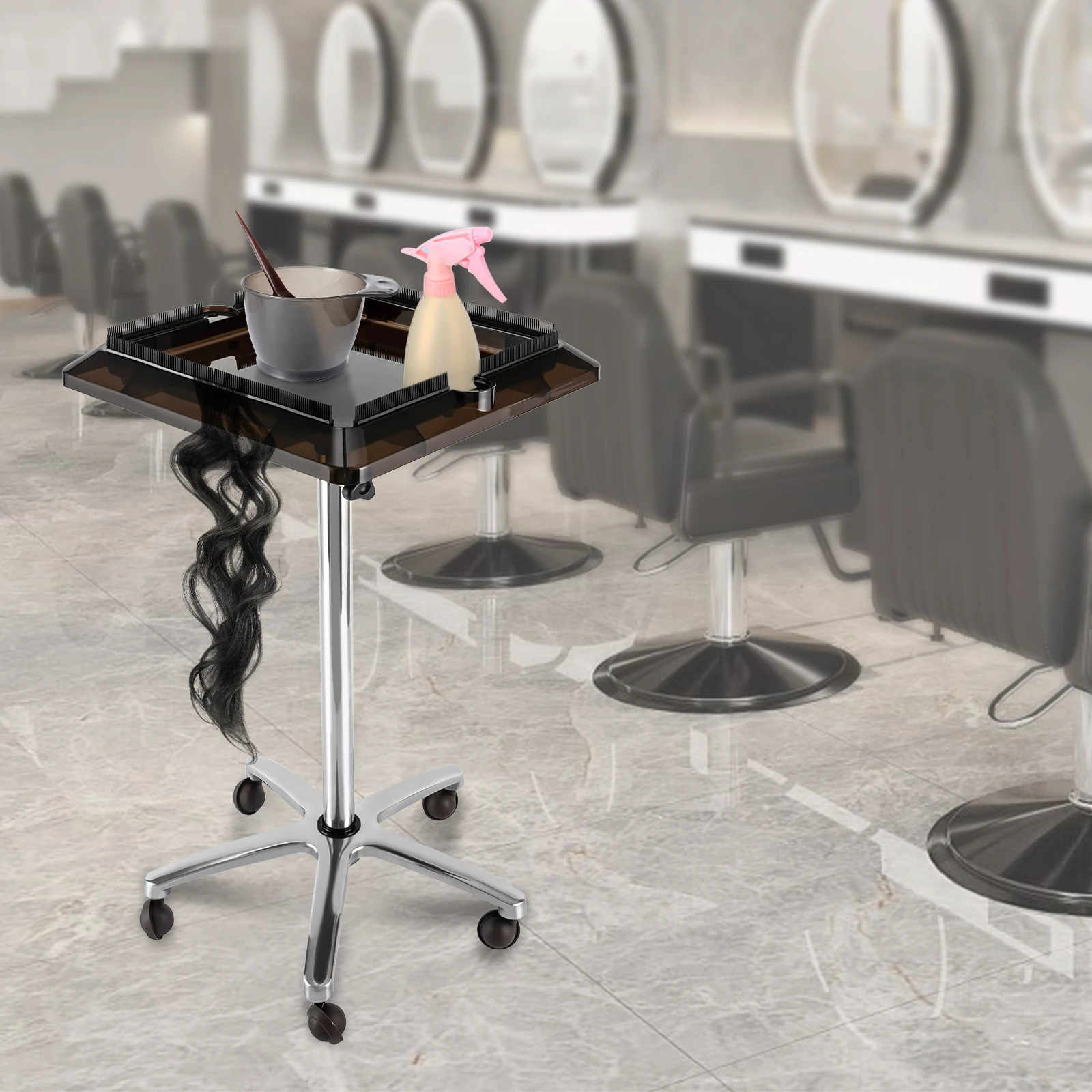 Adjustable Hair Wig Holder Cart 70-110cm Rolling Trolley Salon Tray Hair Extension Storage Tool
Adjustable Hair Wig Holder Cart 70-110cm Rolling Trolley Salon Tray Hair Extension Storage Tool