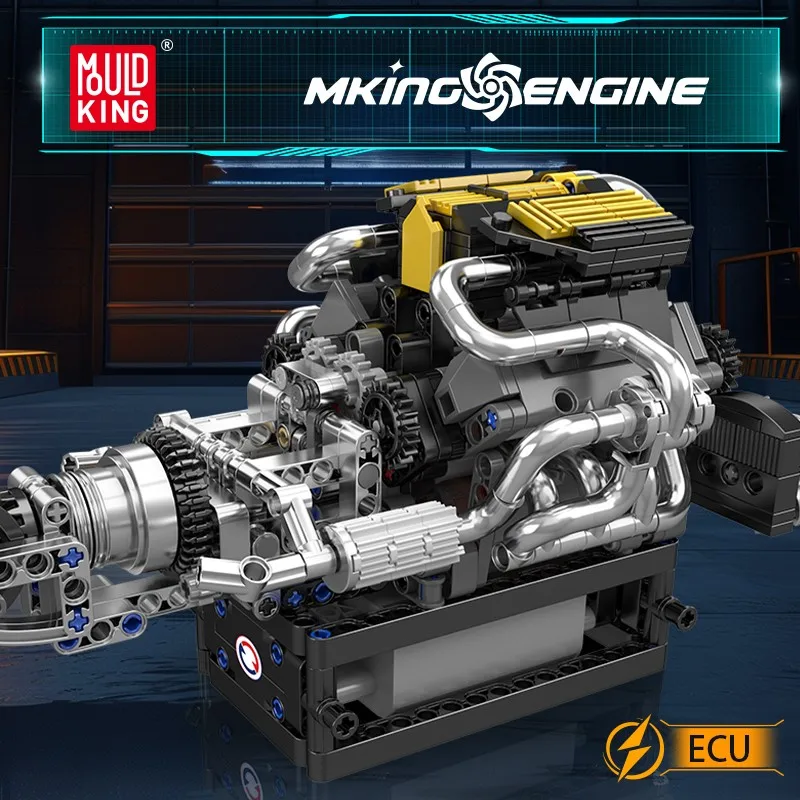 Конструктор Mould King 10207: Модель двигателя V12 (11-цилиндровый V-образный) из строительных блоков, игрушка для мальчиков, подарок на Рождество
Конструктор Mould King 10207: Модель двигателя V12 (11-цилиндровый V-образный) из строительных блоков, игрушка для мальчиков, подарок на Рождество