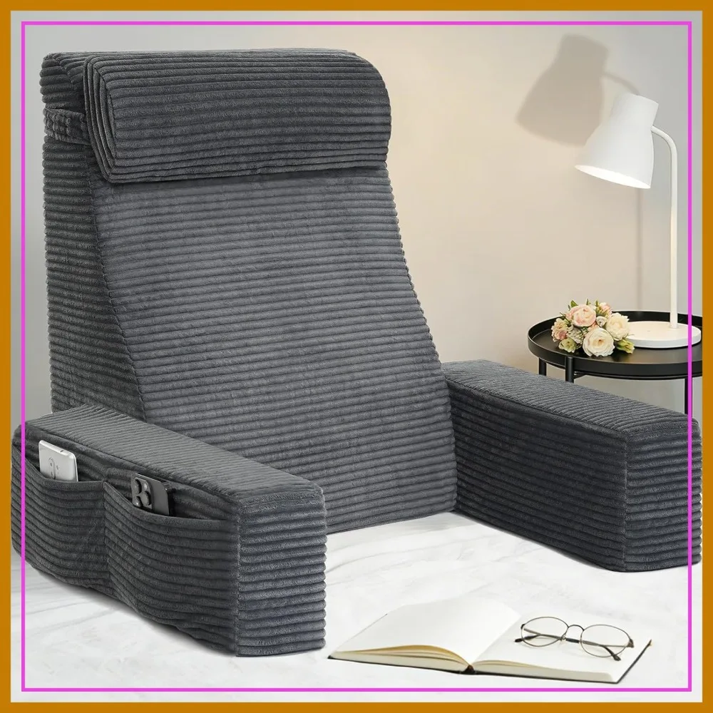 24" Back Support Pillow for Sitting Up in Bed, Reading Pillow with Arms for Adults, Lounge Cushion for Dorm, Couch, Study, Watching TV
24" Back Support Pillow for Sitting Up in Bed, Reading Pillow with Arms for Adults, Lounge Cushion for Dorm, Couch, Study, Watching TV