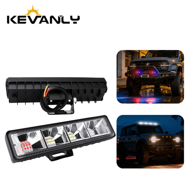 1/2pcs Car Work Light 24LED Spotlight Bar 3-Color Led Combo Beam 12V-24V For 4x4 Off-road SUV ATV Tractor Boat Trucks forklifts
1/2pcs Car Work Light 24LED Spotlight Bar 3-Color Led Combo Beam 12V-24V For 4x4 Off-road SUV ATV Tractor Boat Trucks forklifts