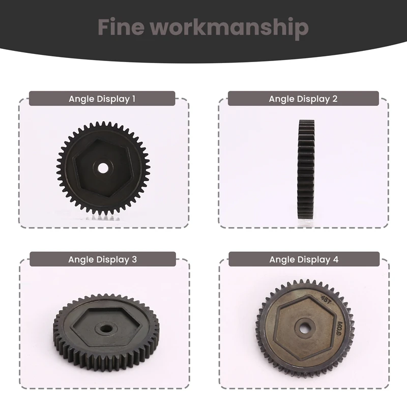 【BUY NOW】Harden Steel Spur Gear 45T 0.8M 32P 8053 11T Motor Teeth for 1/10 RC Model Crawler TRX-4 K5 TRX4 TRX-6
【BUY NOW】Harden Steel Spur Gear 45T 0.8M 32P 8053 11T Motor Teeth for 1/10 RC Model Crawler TRX-4 K5 TRX4 TRX-6