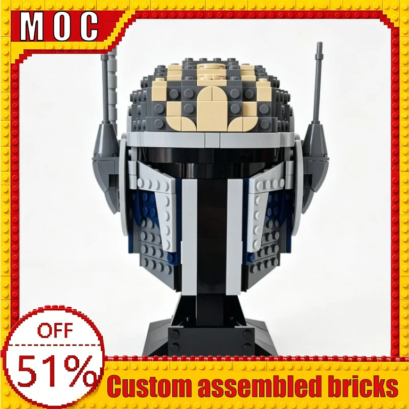583 PCS Sci-Fi Character Helmet Creative Collection Custom Building Blocks MOC Model Educational Assembly Toy Birthday Display
583 PCS Sci-Fi Character Helmet Creative Collection Custom Building Blocks MOC Model Educational Assembly Toy Birthday Display