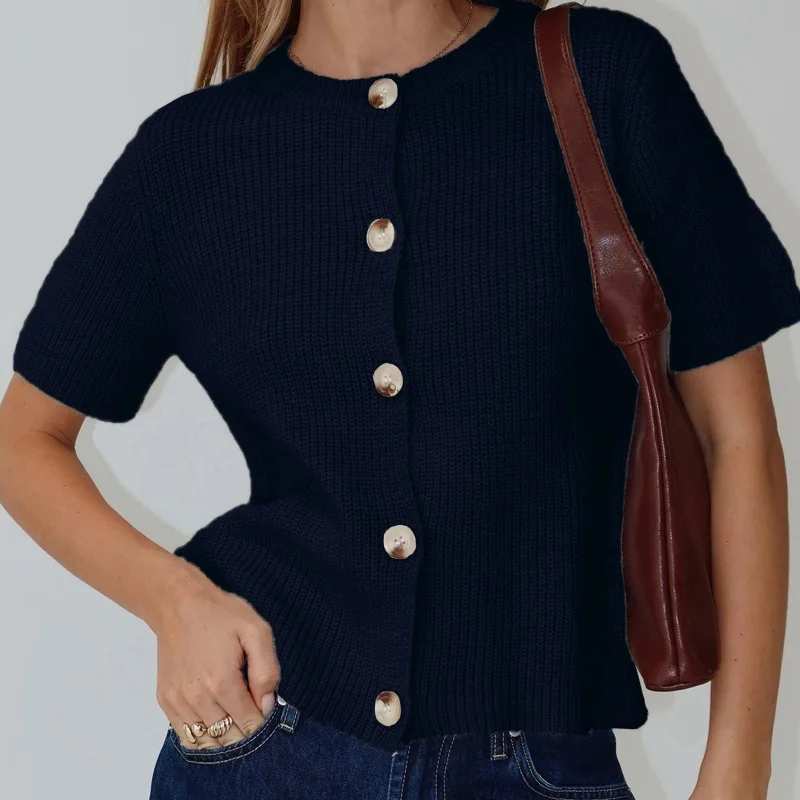 Women's Lobster Print Crop Sweater Cardigans Short Sleeve Button Down Knitted Shirts Y2K Vintage Chunky Summer Sweater Coat
Women's Lobster Print Crop Sweater Cardigans Short Sleeve Button Down Knitted Shirts Y2K Vintage Chunky Summer Sweater Coat