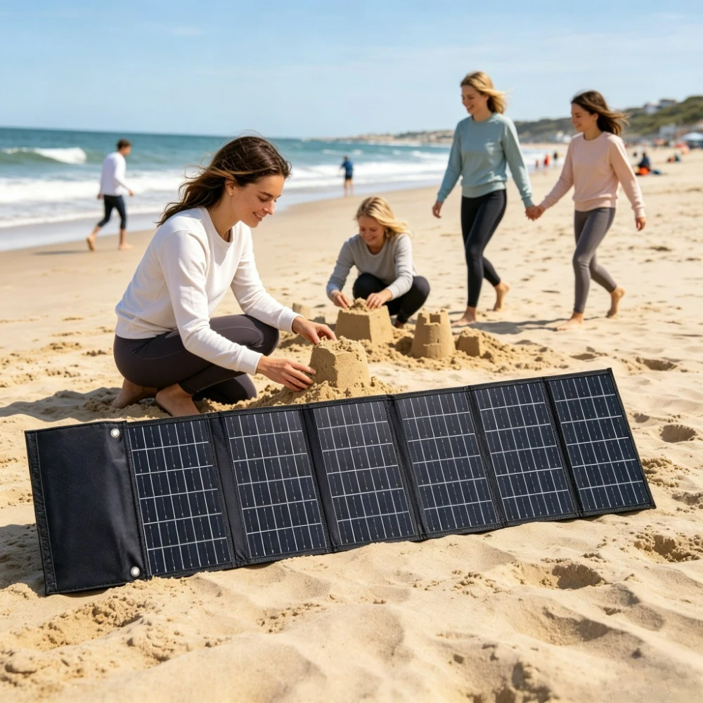 Dual USB DC Waterproof Solar Panel 50W 90W Foldable Portable Solar Charger For Outdoor Cycling Boating Picnic Fishing Emergency
Dual USB DC Waterproof Solar Panel 50W 90W Foldable Portable Solar Charger For Outdoor Cycling Boating Picnic Fishing Emergency