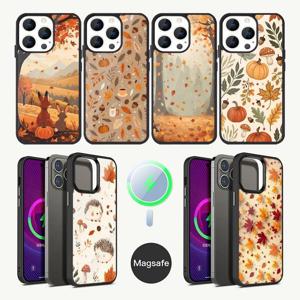 Чехол для телефона с осенними листьями для iPhone 17,16,15,14,13,12,11, Plus, Pro, Max Mini Magsafe с магнитной беспроводной зарядкой 
Чехол для телефона с осенними листьями для iPhone 17,16,15,14,13,12,11, Plus, Pro, Max Mini Magsafe с магнитной беспроводной зарядкой