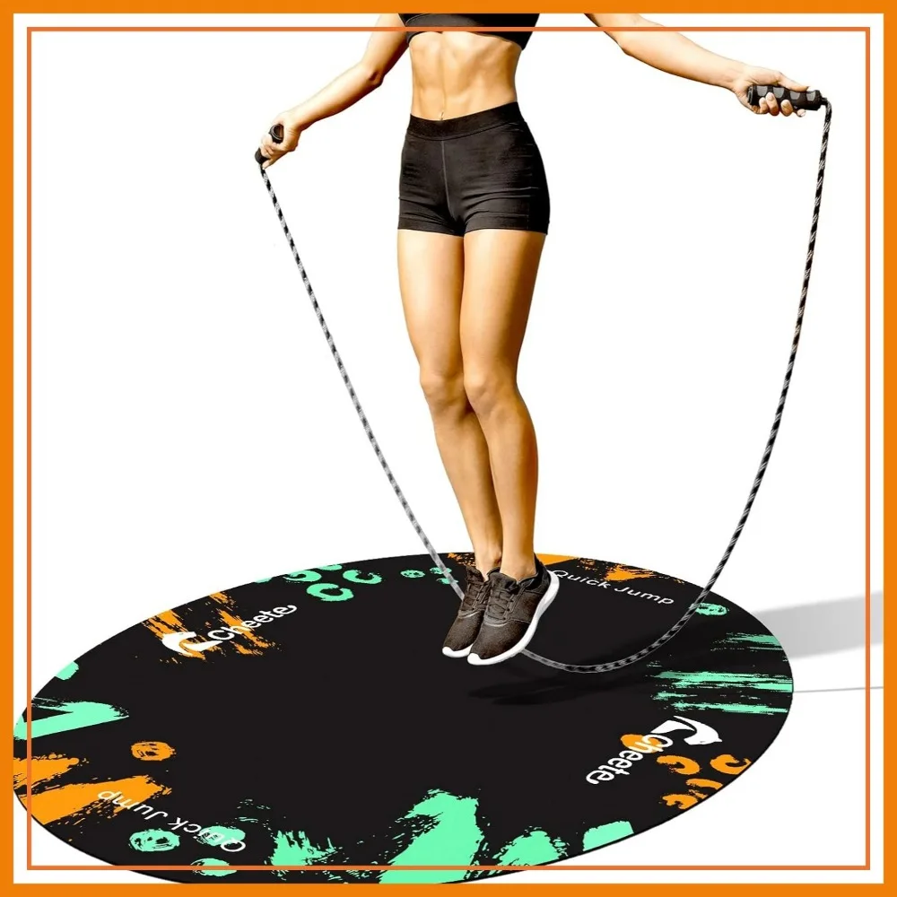 Non-Slip Jump Rope Mat, Large Oval Exercise Mat for Home Gym Flooring, 48x36in Rubber Workout Mat for Rope & Floor Protection
Non-Slip Jump Rope Mat, Large Oval Exercise Mat for Home Gym Flooring, 48x36in Rubber Workout Mat for Rope & Floor Protection