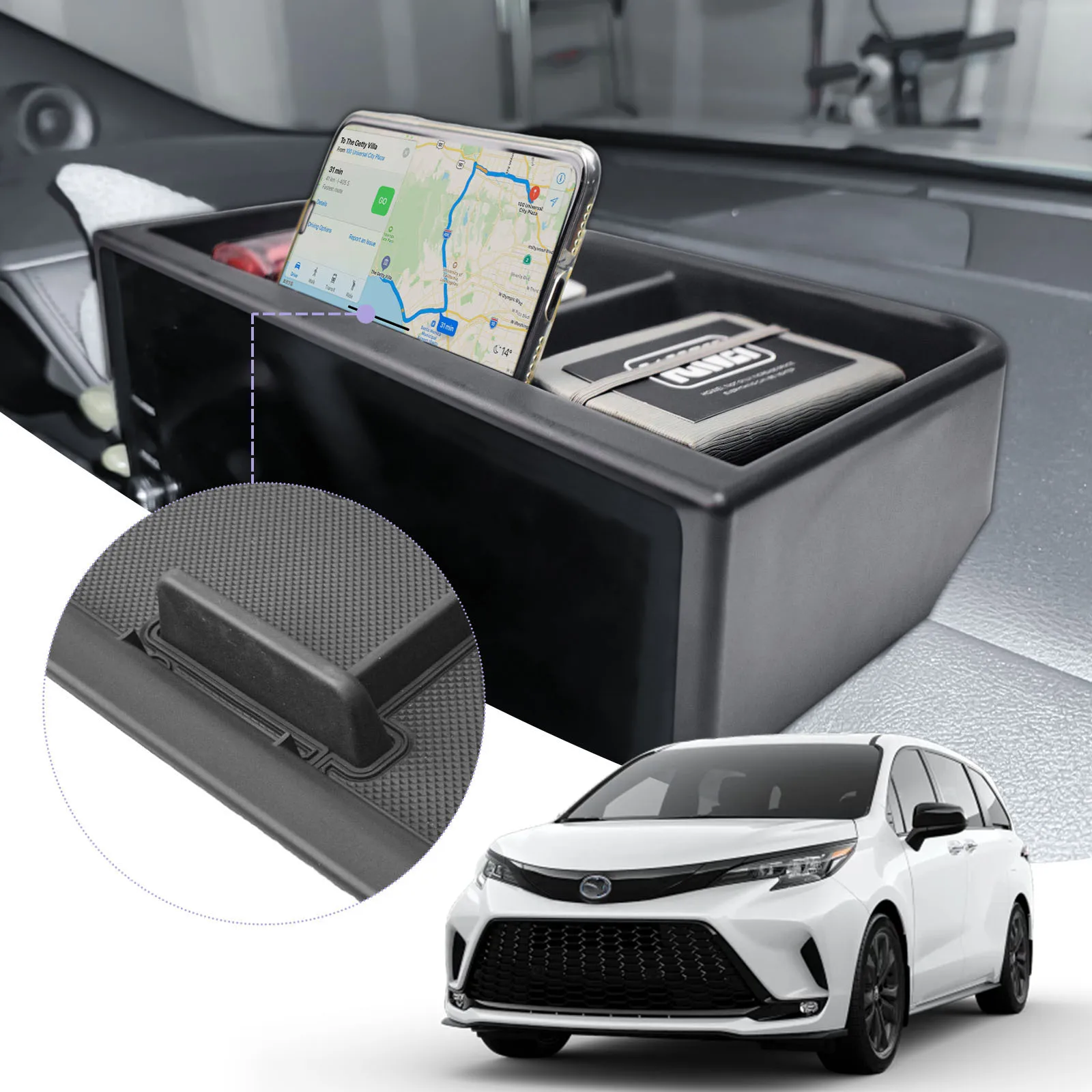 Center Console Dashboard Storage Organizer Tray For Toyota Sienna 2025 XLE/XSE/Limited/Platinum Behind Screen Storage Car Box
Center Console Dashboard Storage Organizer Tray For Toyota Sienna 2025 XLE/XSE/Limited/Platinum Behind Screen Storage Car Box