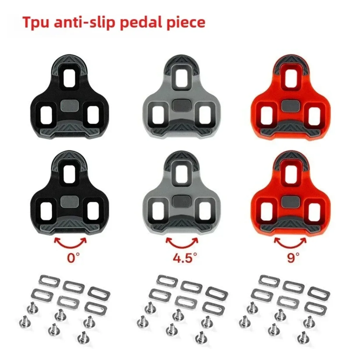 Road Bike Self-Locking Cleats, 0°/4.5°/9° Float Cycling Shoe Cleats, Bicycle Pedal Clips Accessories
Road Bike Self-Locking Cleats, 0°/4.5°/9° Float Cycling Shoe Cleats, Bicycle Pedal Clips Accessories